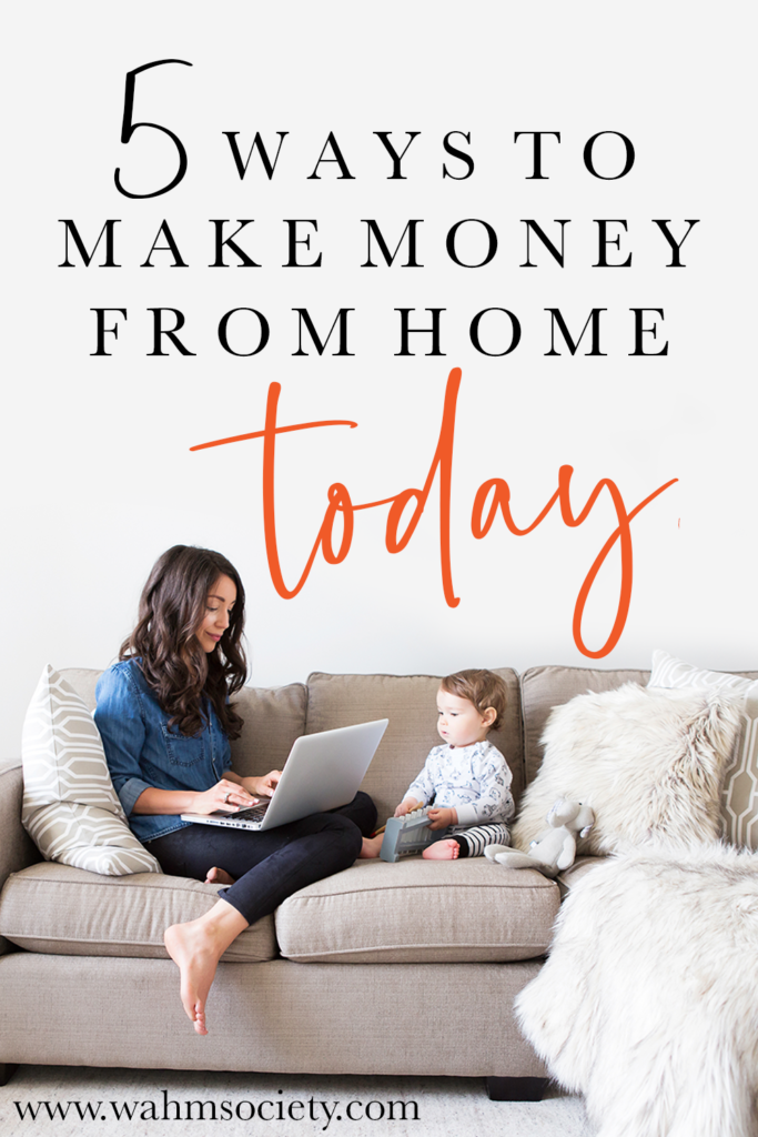 Make money from home with these 5 easy ways.